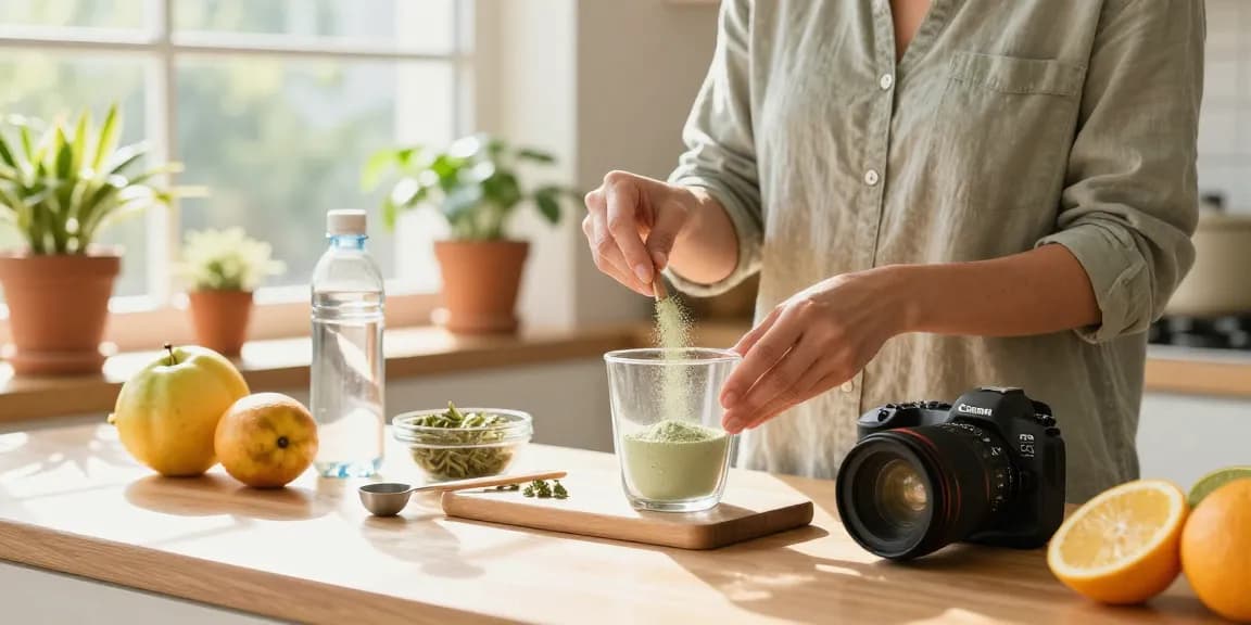 Prepare a healthy drink with White Maeng Da Kratom powder; visit website for wellness tips.
