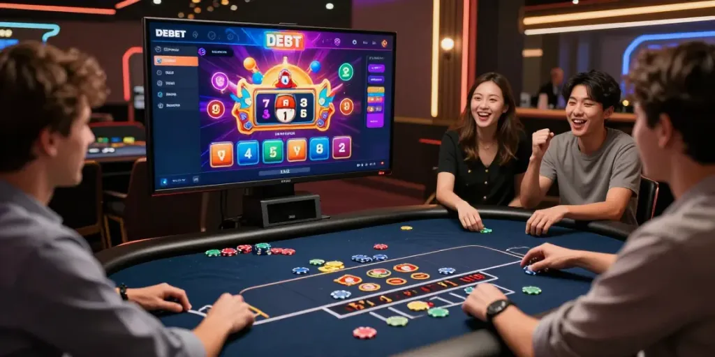 Interactive gaming experience at http://debet-onl.com with live dealer and vibrant user interface.