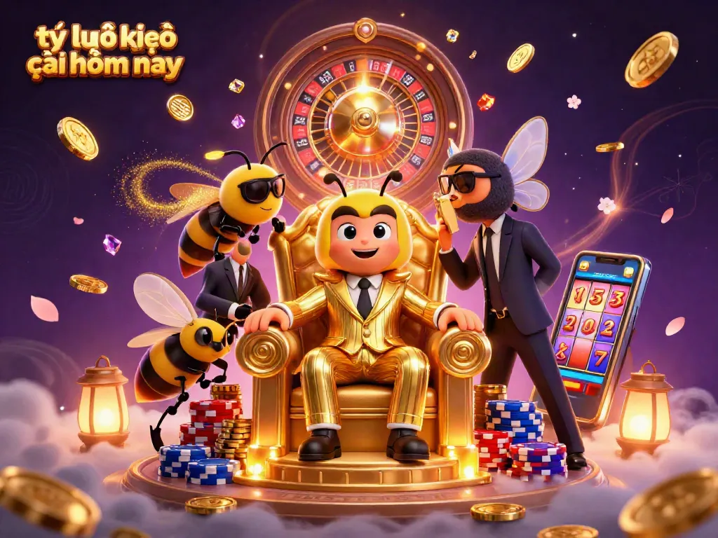 Engage with tỷ lệ kèo nhà cái hôm nay as the mob boss unveils winning betting strategies in a vibrant 3D casino scene.
