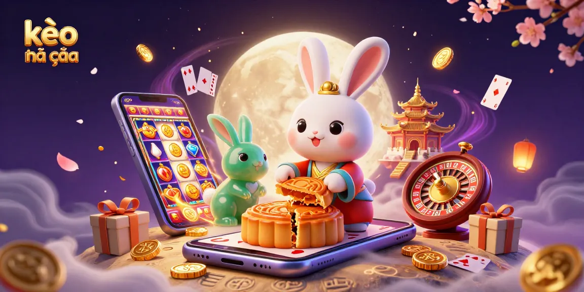 Experience kèo nhà cái excitement with the moon rabbit, mooncakes, and vibrant casino energy!